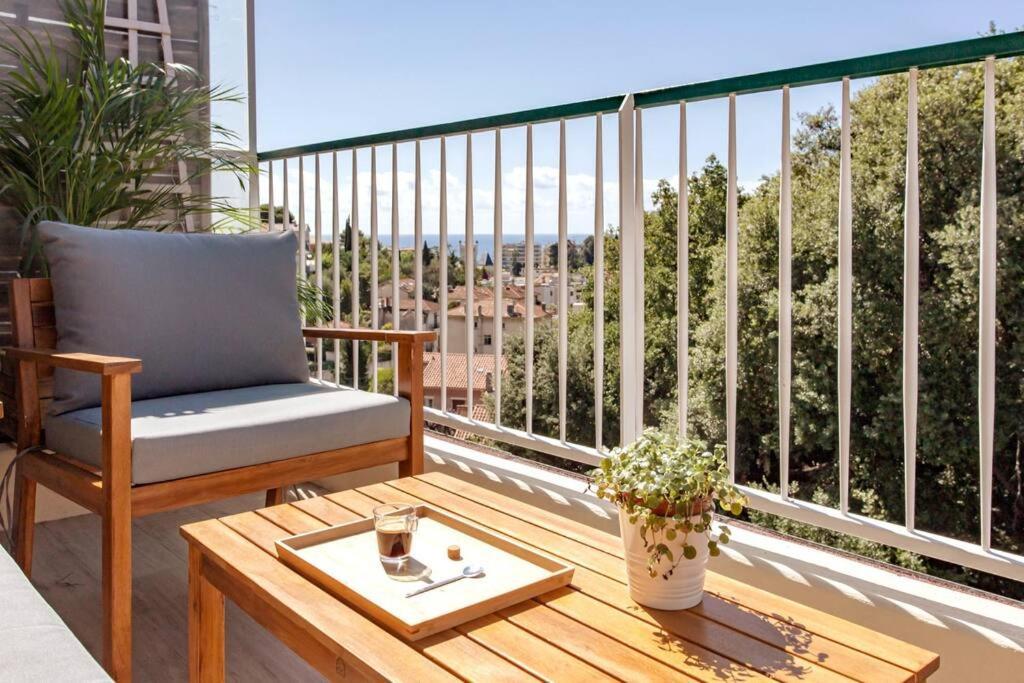 Apartmán L36 Sea View Terrace 10Min Walking To Sea/Parking & Ac Nice Exteriér fotografie