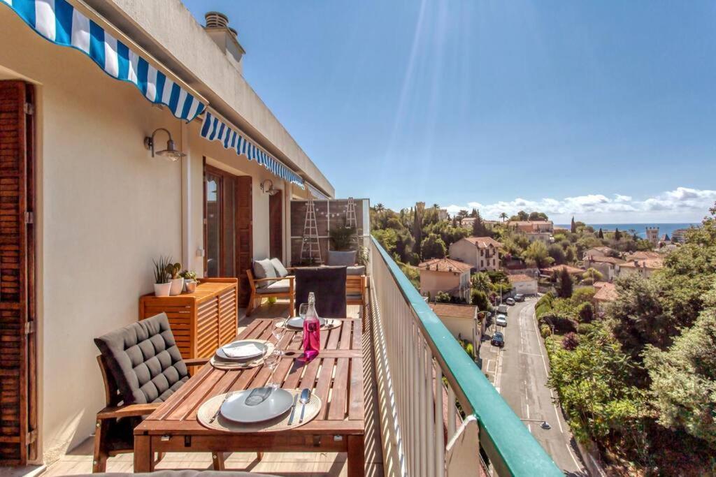 Apartmán L36 Sea View Terrace 10Min Walking To Sea/Parking & Ac Nice Exteriér fotografie